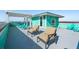 Relaxing rooftop deck with comfortable seating and a refreshing ocean view at 1699 E Ashley Ave # B, Folly Beach, SC 29439