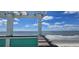 Water view from a covered deck providing a charming view of the ocean and clear skies at 1699 E Ashley Ave # B, Folly Beach, SC 29439