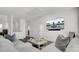 Bright open concept living room with white walls, a white couch, and a wall-mounted TV at 201 Symphony Ave, Summerville, SC 29486