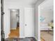 Entryway with slate floors and views of the adjacent living room and hallway at 209 Brailsford Rd, Summerville, SC 29485