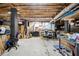 Unfinished basement with cement floors and exposed ceiling at 214 Shelby Shea Ln, Moncks Corner, SC 29461