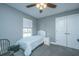 Neat bedroom features a single bed with closet, and a window, perfect for relaxation at 3405 Painswick Rd, Johns Island, SC 29455
