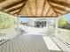 This covered gazebo offers additional space for outdoor relaxation and activities at 344 Eagle Ridge Rd, Summerville, SC 29485