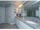 The primary bathroom features a large granite counter with and sinks at 414 Hamlet Cir, Goose Creek, SC 29445