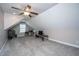 Finished bonus room offers great natural light, neutral walls, and ceiling fan at 414 Hamlet Cir, Goose Creek, SC 29445