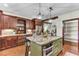 Bright and modern kitchen island with stainless steel appliances and granite countertops at 4162 Club Course Dr, North Charleston, SC 29420