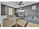 Comfortable living room with a sectional sofa and dark wood floors at 5124 E Liberty Park Cir, North Charleston, SC 29405