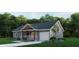 A charming one-story home with manicured lawn and front porch and attached garage at 5811 Octavia Ave, Ravenel, SC 29470