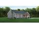 Attractive home featuring side entry to front door and attached garage on manicured lawn at 5811 Octavia Ave, Ravenel, SC 29470