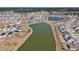 Wide aerial view of the community showcasing multiple lakes and various homes at 624 Sienna Way, Summerville, SC 29486