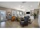 Inviting living room with hardwood floors, fireplace, and comfortable seating at 624 Sienna Way, Summerville, SC 29486