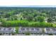 Aerial view of townhomes with lush green surroundings, providing a serene living environment at 711 Hemingway Cir, Summerville, SC 29483