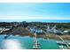 Beautiful aerial view of a coastal community with ocean access and private boat docks at 94 W 2Nd St, Folly Beach, SC 29439