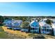A high angle view of the neighborhood with marsh views at 94 W 2Nd St, Folly Beach, SC 29439