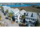 Stunning aerial view of coastal homes nestled along the waterfront, showing the community's prime location at 94 W 2Nd St, Folly Beach, SC 29439