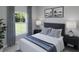 Inviting bedroom featuring a comfortable bed with a stylish headboard and coordinating décor at 114 Moscato Ln, Summerville, SC 29485