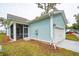 Charming light blue home with a screened porch and attached garage at 126 Cantona Dr, Summerville, SC 29483