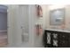 Modern bathroom features a vanity, framed mirror, and adjacent toilet area at 1329 Wood Sorrel Dr, Moncks Corner, SC 29461