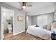 Bright and airy bedroom with en-suite bathroom and closet at 1393 Secessionville Rd, James Island, SC 29412