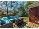 Relaxing backyard deck with comfortable seating, perfect for outdoor entertaining at 1423 Fairfield Ave, Charleston, SC 29407