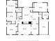 Detailed floor plan showcasing the layout of the house, including room dimensions at 1423 Fairfield Ave, Charleston, SC 29407