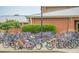 Outdoor bicycle rack providing ample parking near the red brick commercial building at 1543 Wando Landing St, Charleston, SC 29492