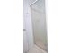Updated glass shower door with privacy details and modern hardware is stylish and clean at 16 Baldwin Ln, Green Pond, SC 29446