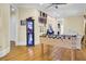 Spacious game room featuring hardwood floors, recessed lighting, and a foosball table at 1739 Indigo Island Dr, Hanahan, SC 29410