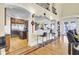 Open-concept kitchen with an island, stainless steel appliances, and seamless flow to the dining area at 1739 Indigo Island Dr, Hanahan, SC 29410