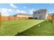Huge backyard with artificial turf, privacy fence, and space for outdoor activities at 202 N Light Way, Summerville, SC 29486