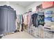 Well-organized walk-in closet featuring shelving and storage for shoes, clothing, and accessories at 202 N Light Way, Summerville, SC 29486
