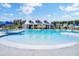 This inviting community pool has a zero entry area, and a covered pavilion, great for community recreation at 202 N Light Way, Summerville, SC 29486