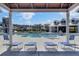 View of the community pool with water slide and lounge area at 202 N Light Way, Summerville, SC 29486