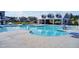 A community pool features a gradual entry section and nearby pavilion for relaxed recreation and leisure at 202 N Light Way, Summerville, SC 29486
