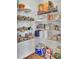 Walk-in pantry with wire shelving and organized food items at 202 N Light Way, Summerville, SC 29486