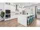 Modern kitchen with an island, stainless steel appliances, and ample counter space at 2305 Sturgeon, Johns Island, SC 29455