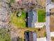 Aerial view of a house showing roof, yard, deck and storage shed at 2416 Pleasant Garden Dr, Charleston, SC 29414