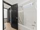Bathroom with a tiled bathtub and shower combination plus neutral-toned walls at 2461 Fulford Ct, Mount Pleasant, SC 29466