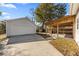 View of the garage with extended drive and covered deck off back of house at 2461 Fulford Ct, Mount Pleasant, SC 29466