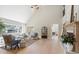 Bright and airy living room with vaulted ceilings, large windows, and open floor plan at 316 Anadale Ct, North Charleston, SC 29418
