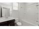 Bathroom featuring vanity with sink, toilet and shower-tub combination at 316 Knawl Road, Moncks Corner, SC 29461