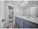 Bright bathroom with single sink vanity and shower-tub combination at 362 Sanctuary Park Dr, Summerville, SC 29486