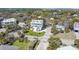 Aerial view showcases this homes' proximity to neighborhood streets at 502 W Ashley Ave, Folly Beach, SC 29439