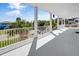 Expansive open patio with ocean view at 502 W Ashley Ave, Folly Beach, SC 29439