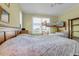 Bedroom with a bed, bunkbed and a ceiling fan at 502 W Ashley Ave, Folly Beach, SC 29439