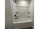 Standard bathtub with black hardware and white porcelain at 5126 Double Eagle, Summerville, SC 29485