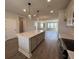 Open-concept kitchen featuring a large island and modern appliances at 5126 Double Eagle, Summerville, SC 29485