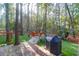 Inviting backyard featuring a fire pit with Adirondack chairs, perfect for outdoor gatherings at 635 Fair Spring Dr, Charleston, SC 29414