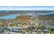 Stunning aerial view of waterfront homes nestled amid lush trees and the serene intercoastal waterways at 744 Gate Post Dr, Mount Pleasant, SC 29464