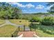 Backyard featuring an inviting walking path, a fenced-in area and picturesque views of the waterfront at 8704 Middleton Point Ln, Edisto Island, SC 29438